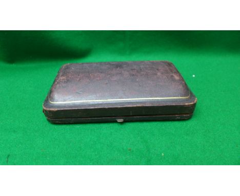 Pair of plated knife rests, bone handled bread fork all in original presentation box