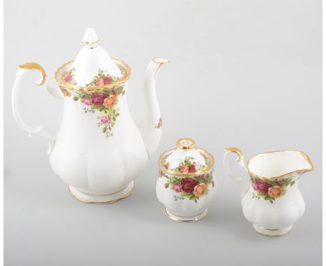 Royal Albert "Old Country Roses" tea/dinner service to include a cake stand, cruets, coasters etc.