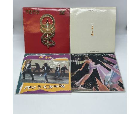 4x records,
Elton john Too Low For Zero,
The Kinks State of Confusion,
Toto IV,
Rod Stewart Atlantic Crossing