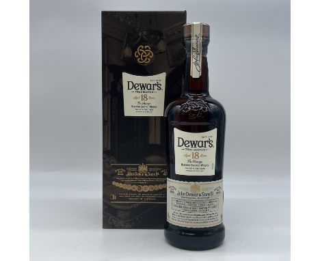 A bottle of Dewars
18 year old blended Scotch
