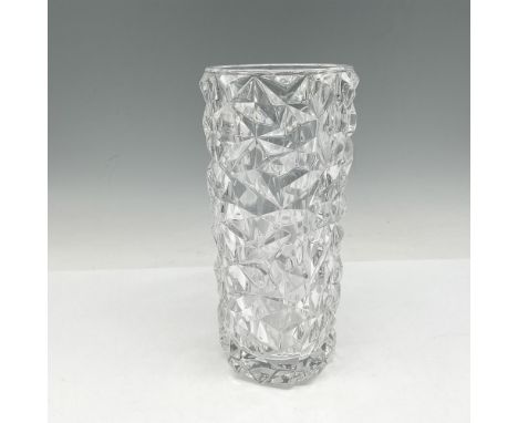 Lovely diamond design. Orrefors acid mark. This item has its original box: 4"L x 4"W x 8"H. Artist: Lena BergstromIssued: 21s