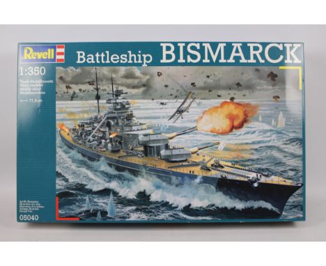 Revell - A boxed 1:350 scale Revell plastic model kit #05040 'Battleship Bismark'. The kit is presumed Mint being in a factor