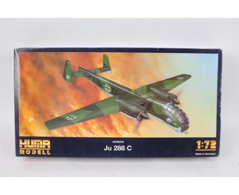 Huma - A boxed 1:72 scale Huma #6001 1:72 scale Junkers Ju 288 C. The kit appears to be in Mint condition with parts on sprue