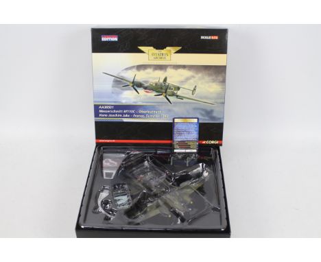 Corgi Aviation Archive - A boxed Corgi Aviation Archive Limited Edition AA38501 1:72 scale diecast Messerschmitt Bf-110C Ober