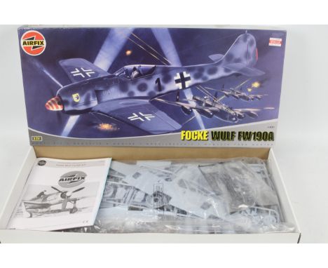 Airfix - A boxed Airfix 1;24 scale A16001 Focke Wulf FW190A plastic model kit. The kit appears to be in Mint condition with l