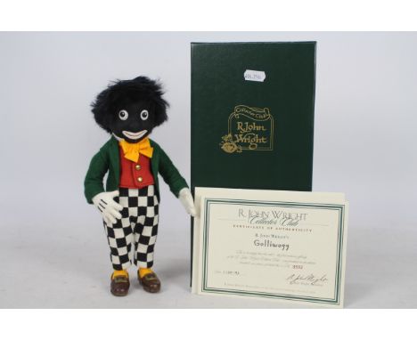 R. John Wright Collectors Club black wool felt doll entitled "Golliwogg" - A first exclusive offering of the R. John Wright C