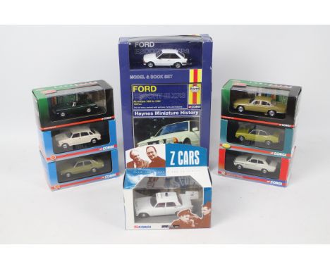 Corgi - Vanguards - 8 x boxed models including limited editions Vauxhall Viva Brabham # VA08709, Hillman Avenger # VA10400, D