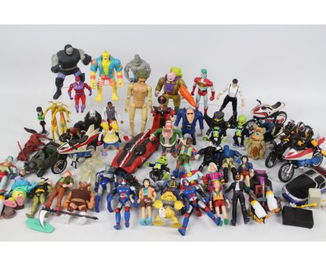 Captain Planet - Batman - VR Troopers. In excess of 30 loose figures appearing to range from Playworn to Excellent condition,