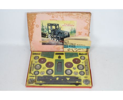 Schefflers - A boxed Schefflers No.3 metal toy construction set (German equivalent of Meccano). The vintage set appears to be