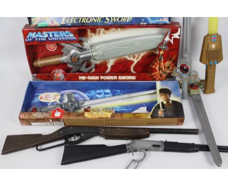 Toy Swords and guns - MOTU - Thundercats - Harry Potter - Daisy. A selection of boxed and unboxed ranging from Playworn to Ex