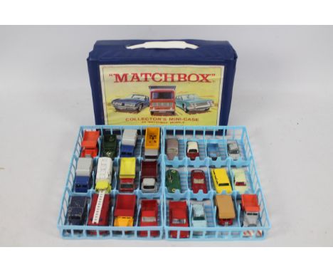 Matchbox - Corgi - A Matchbox Collector's Mini-Case with 2 x trays and 24 x mostly Matchbox models including Pontiac Grand Pr