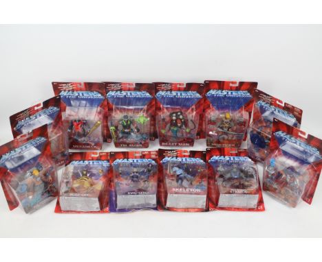 Masters of the Universe - He-Man - MOTU. A collection of twelve carded Masters of the Universe, 2002, Mattel figures to compr