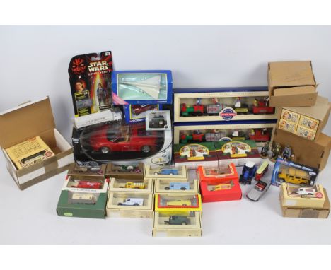 Corgi - Lledo - Hot Wheels - Hasbro - 33 x boxed vehicles, 3 x unboxed and some figures. Includes 1:18 scale Ferrari F360 Spi