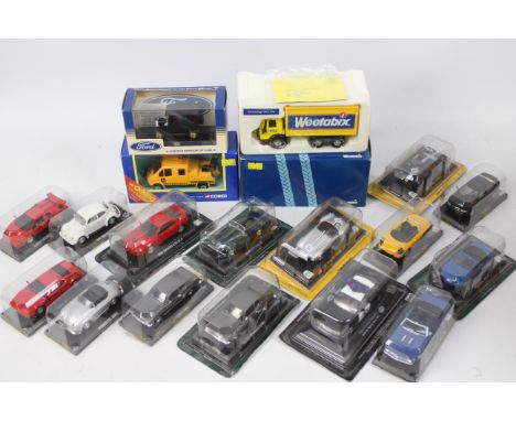 Corgi - Unbranded - 18 x boxed 1:43 scale cars including a limited edition Ford Model T, Ford Capri, Renault Sport Spider, Po