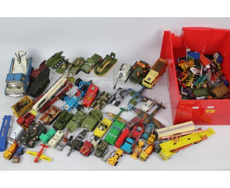 Matchbox, Dinky, Corgi, Others - An unboxed collection of diecast and plastic model vehicles in various scales. Lot includes 