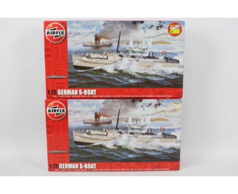 Airfix - 2 x unopened marine model kits in 1:72 scale, German S-Boat # A10280. Both are still factory sealed and appear Mint.