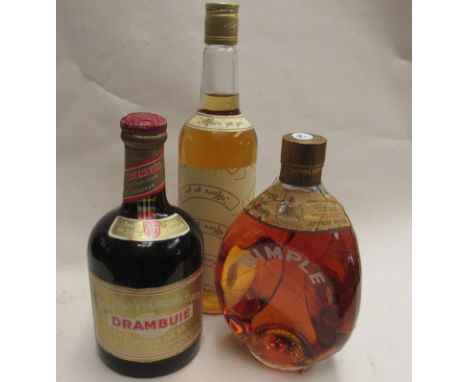 Bells Scotch Whisky, 70cl, Drambuie 23.75floz and Dimple Whisky 26.75floz (3)