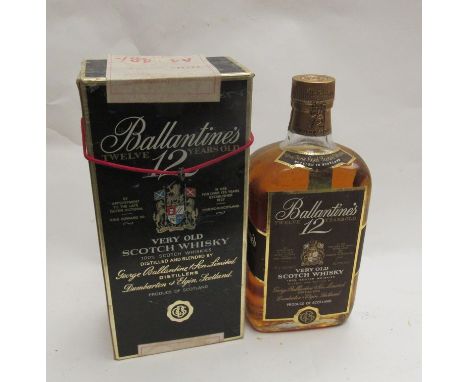 Ballentine's 12 year old Scotch Whisky, 1970's bottling, boxed