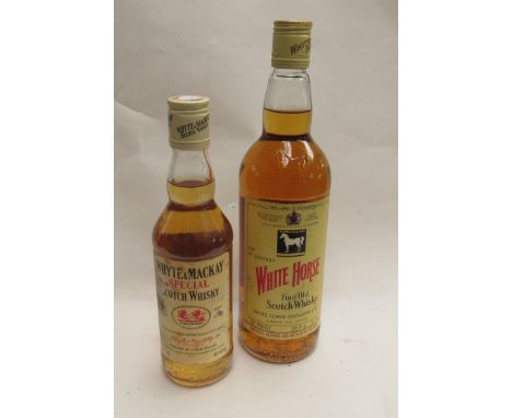 White Horse Fine Old Scotch Whisky 26.75 floz, Whyte and Mackay special Scotch Whisky 37.5cl (2)