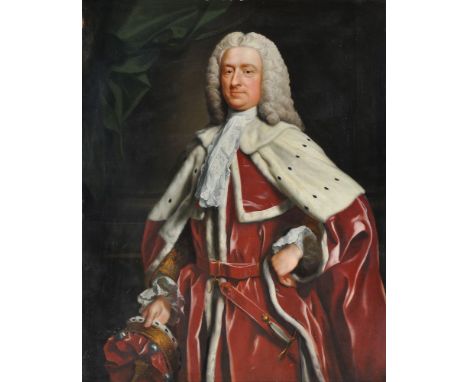 Circle of Allan Ramsay (British 1713-1784)   Portrait of Charles, 1st Viscount Maynard (c. 1690-1775), three-quarter-length, 