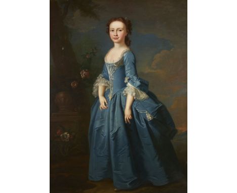 Circle of Thomas Hudson (British 1701-1779) Portrait of Anne Matson (1766-1808), wife of Thomas Morland Oil on canvas 140 x 1