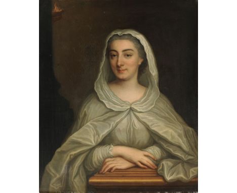 Circle of Charles-André van Loo (French 1705-1765)   Portrait of Claude Louise de Lory (1706-1742), dressed as a Vestal Virgi