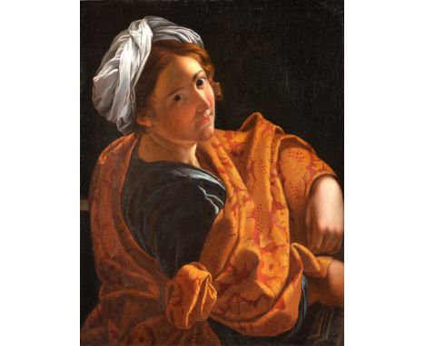 Italian School (18th/19th Century) A Sibyl Oil on canvas 83.5 x 64cm (32¾ x 25 in.) Please note the cataloguing should read: 