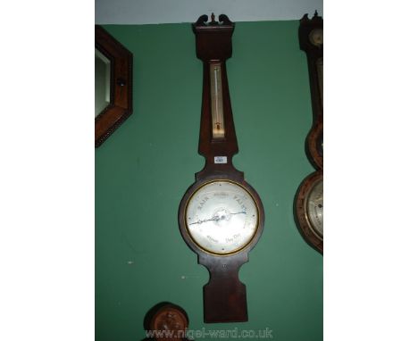 A Banjo barometer by A.  Abraham ( Liverpool).