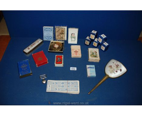 A quantity of playing Cards including Lexicon, Happy Families, South African souvenir scenes, Trowers Scotch Whisky, a dressi