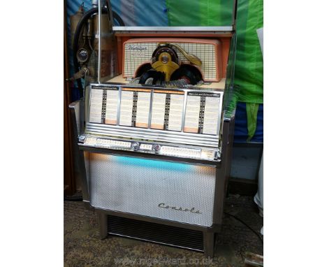 A ''Wurlitzer High Fidelity Music Console" Juke Box, model no. 2204, circa 1958?