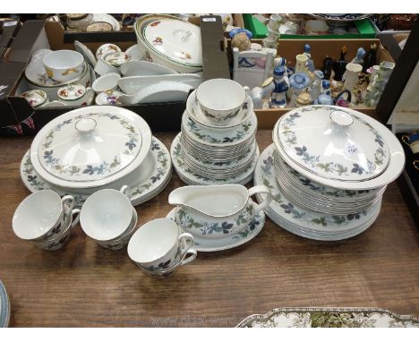 A good quantity of Royal Worcester 'Burgundy' dinner and teaware