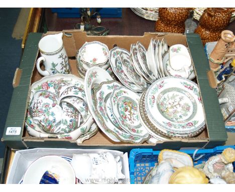 A quantity of Coalport "Indian Tree" pattern china including plates, coffee and tea cups, jugs etc.