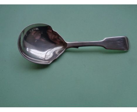 A silver caddy spoon 1843
