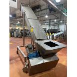 S/S Auger Conveyer with Casters 10' x 21" with SEW Drive 10 HP - Rigging Fee: $1450
