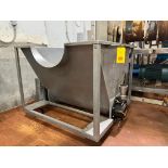 S/S Hopper with Auger, Drives and Casters, Dimensions= 51" Width x 47" Length - Rigging Fee: $350