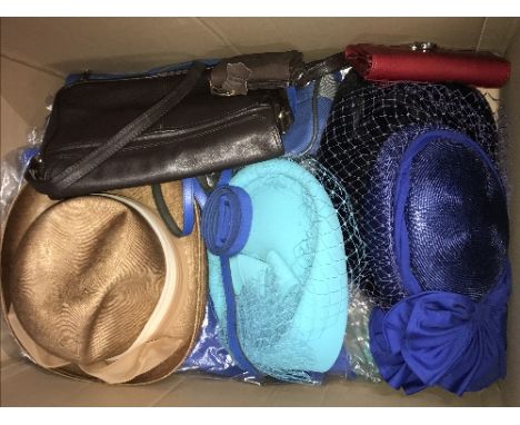 1 BOX OF VINTAGE LADIES HATS