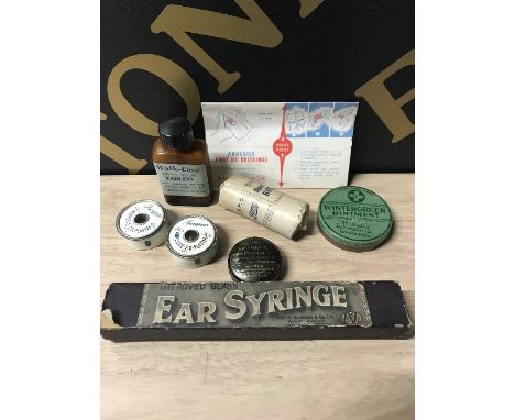 VINTAGE 1ST AID ITEMS - EAR SYRINGE