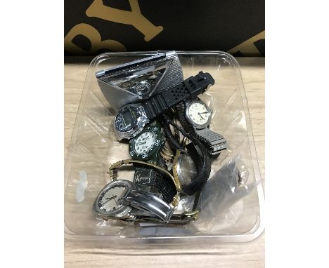 QTY OF WATCHES & COMPACT MIRROR