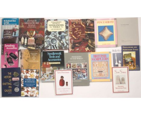 Reference books, comprising - Antique Needlework Tools and Embroideries, N. Taunton, 1997, signed by the author with dust wra