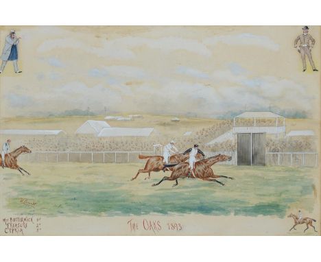 W BRANDT, FL LATE 19TH/EARLY 20TH CENTURY - THE OAKS, 1893; THE DERBY 1893, A PAIR, BOTH SIGNED WITH REMARQUES OF HORSE OWNER