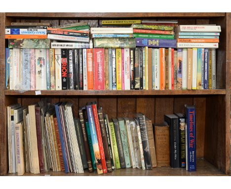 SIX SHELVES OF BOOKS, MISCELLANEOUS GENERAL SHELF STOCK, INCLUDING AN EXTENSIVE COLLECTION OF OBSERVER'S BOOKS AND TWO SHELVE