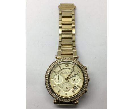 Another Michael Kors ladies chronograph watch.