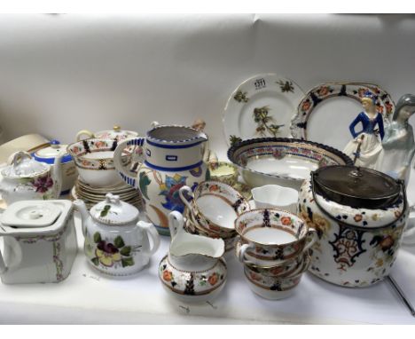 A large collection of ceramics including a Tuscan China tea set Nao figure and other ceramics (a lot) - NO RESERVE