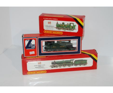 A Hornby R.761 G.W.R. locomotive, Lima locomotive, Hornby 57XX Pannier Tank loco, other locomotives, coaches etc Condition Re