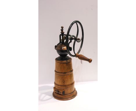 A vintage coffee grinder, 49cm high Condition Report: Available upon request