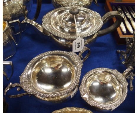 A three piece EPNS tea service Condition Report: Available upon request