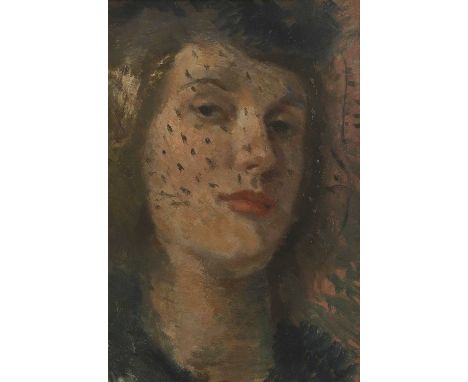 ▲ Alexander Milligan Galt (1913-2000) 'Woman with Veil'oil on board25 x 17.5cmProvenance: With Panter &amp; Hall, London.Cond