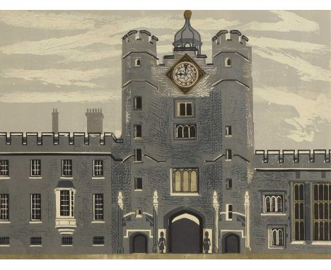 ▲ Edward Bawden RA (1903-1989) 'St James's Palace' (MG 072)linocut in colours, 1966, signed 'Edward Bawden' in pencil l.r., i