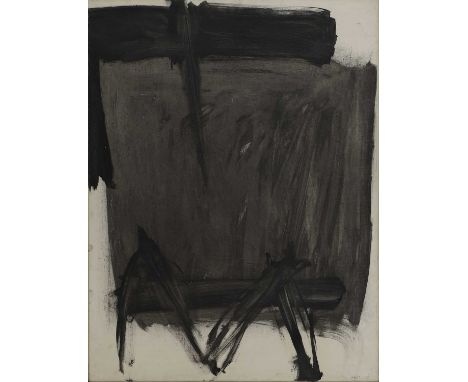 ▲ Trevor Bell (1930-2017) 'Black and Grey'signed and dated 'BELL 59' l.r., oil on canvas101 x 76cmProvenance: The artist;with