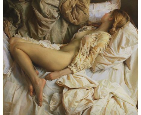Serge Marshennikov (b.1971) 'Innocent Dreams'signed in Cyrillic l.l., also signed and dated 'Serge Marshennikov/2013' verso, 